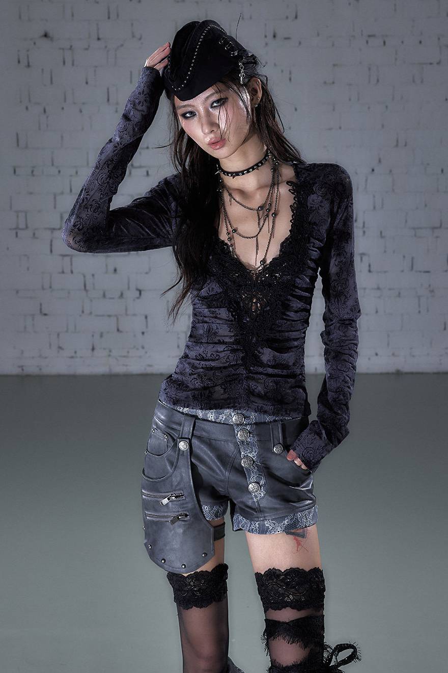 Ash Veil Mesh Top