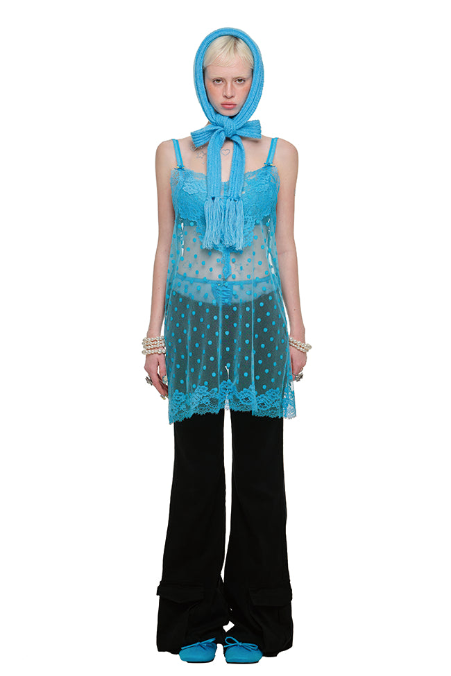 Sheer Polka Slip Dress