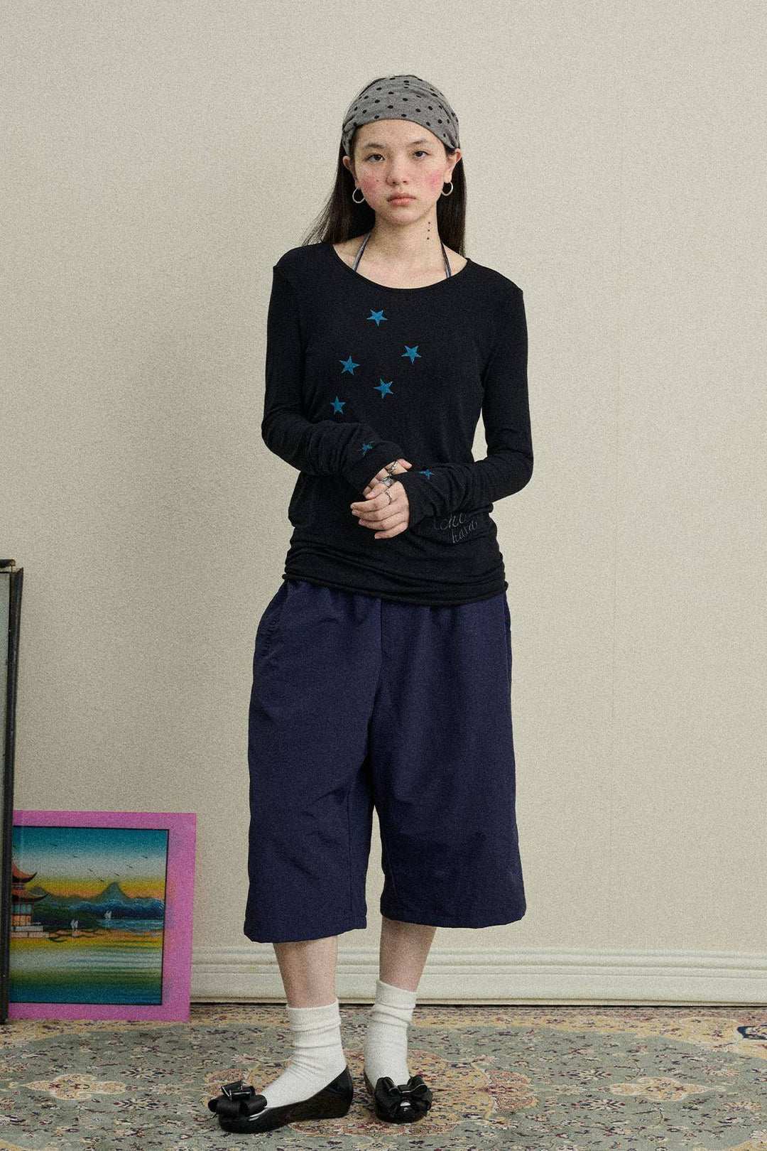 Star Line Long Sleeve Top