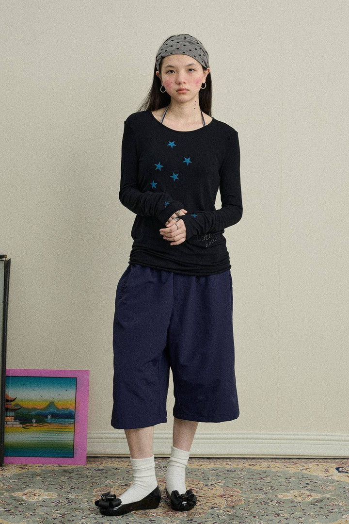 Star Line Long Sleeve Top