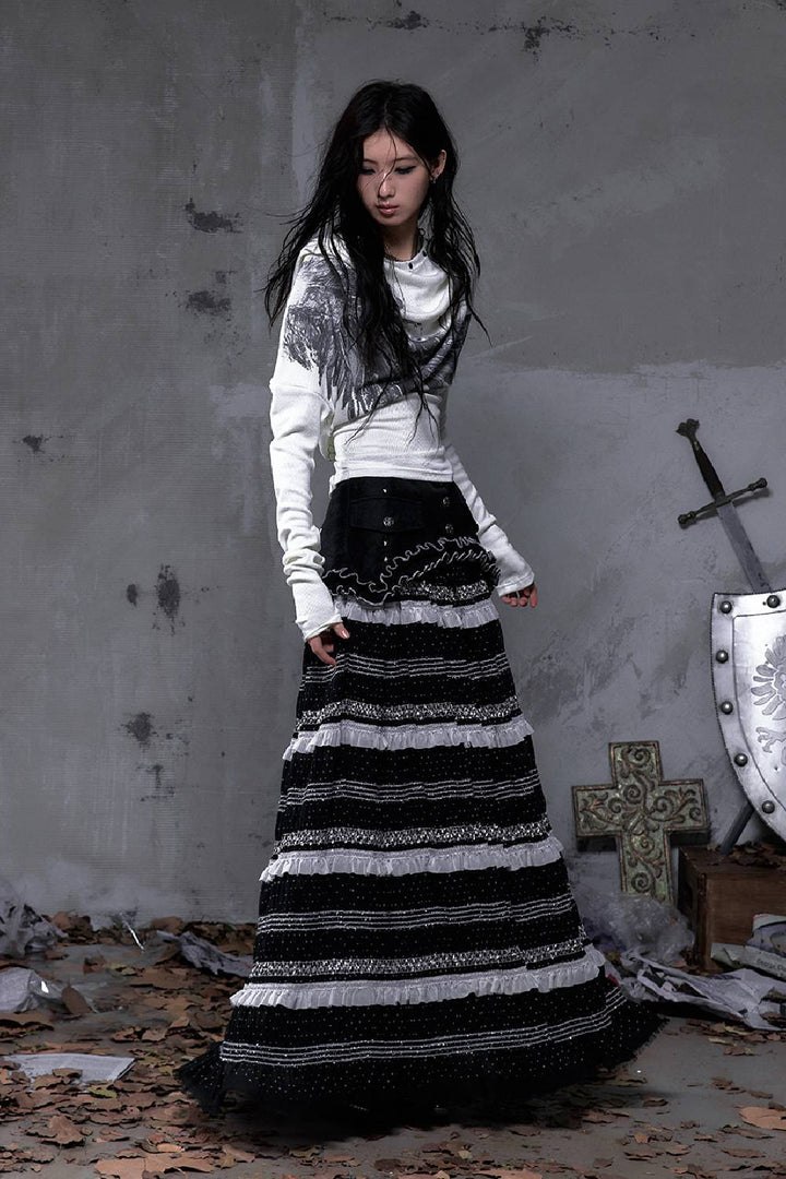 Victorian Layered Maxi Skirt