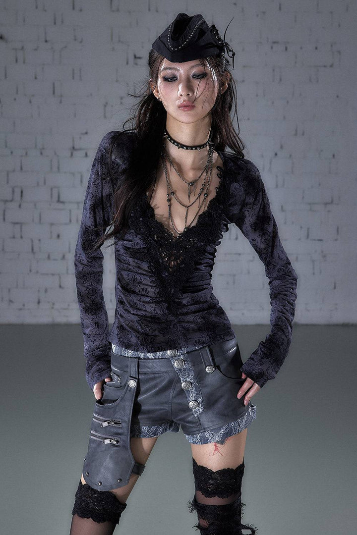 Ash Veil Mesh Top