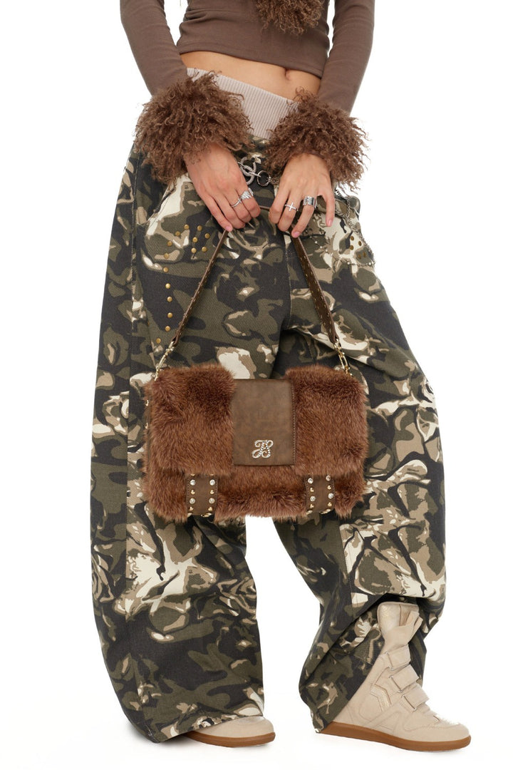 Bella Faux Fur Shoulder Bag