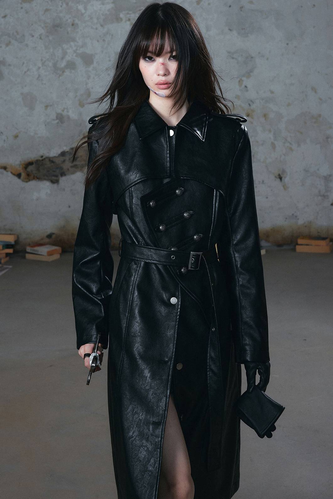 Longline Panelled Trenchcoat