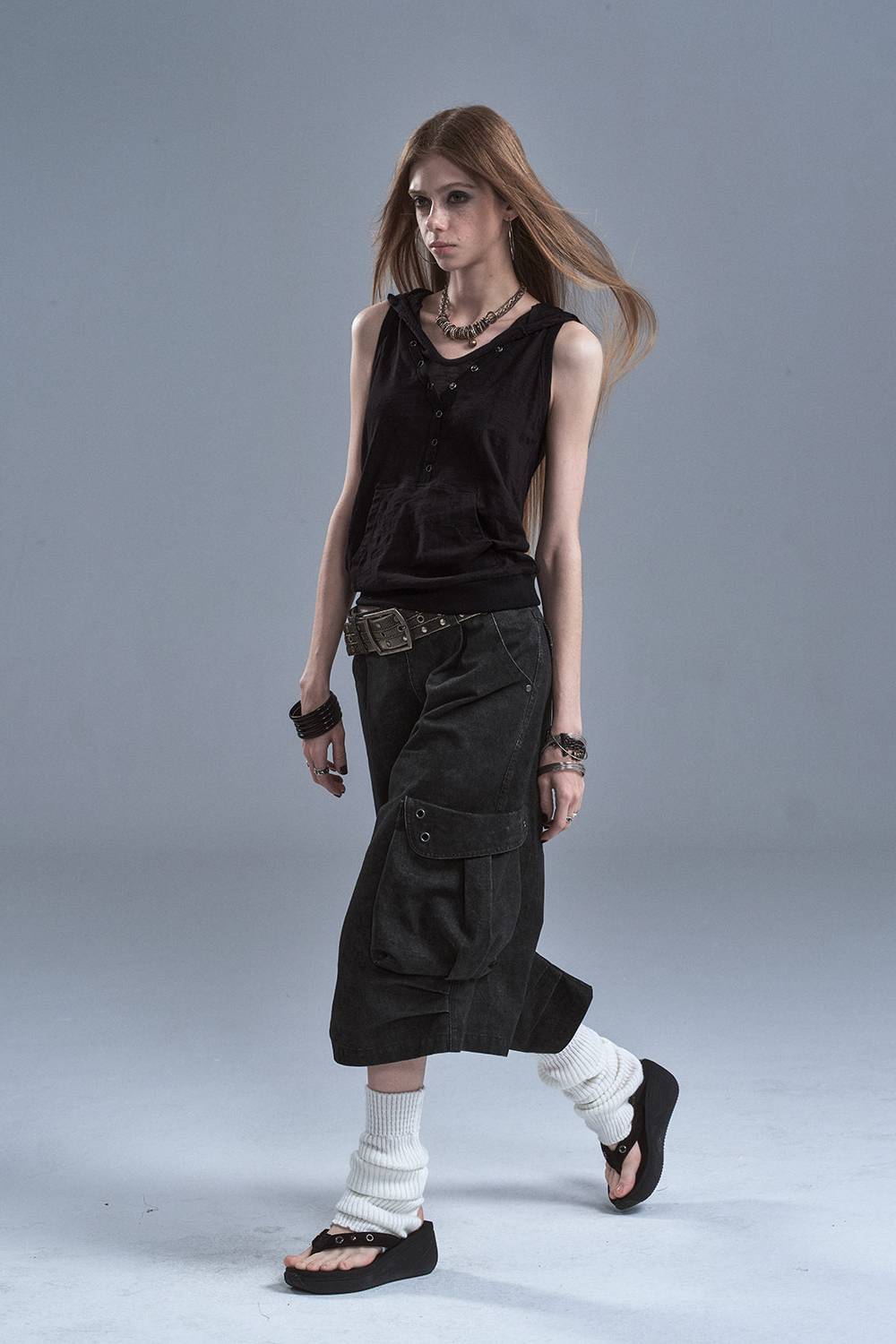 Washed Utility Cargo Jorts