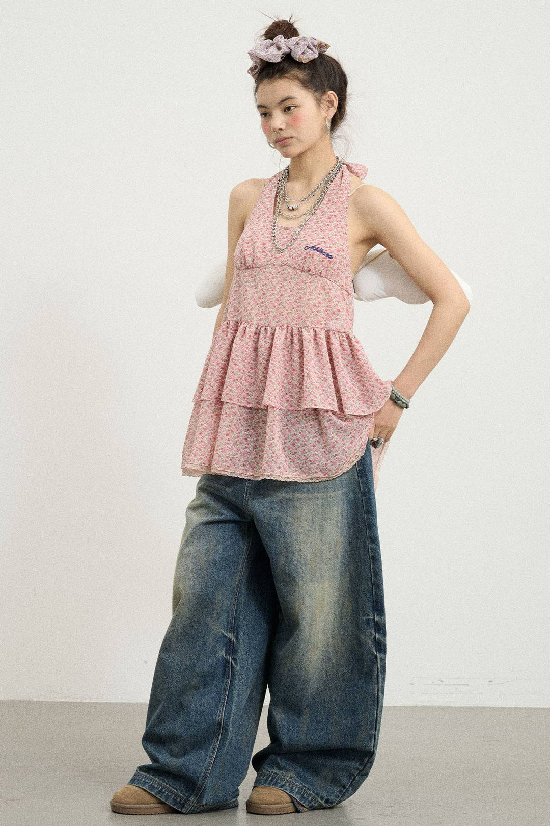 Blush Layer Halter Top