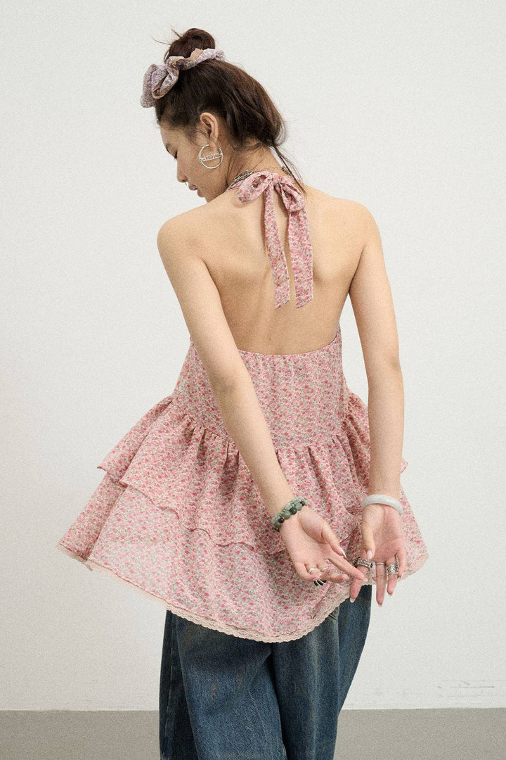 Blush Layer Halter Top