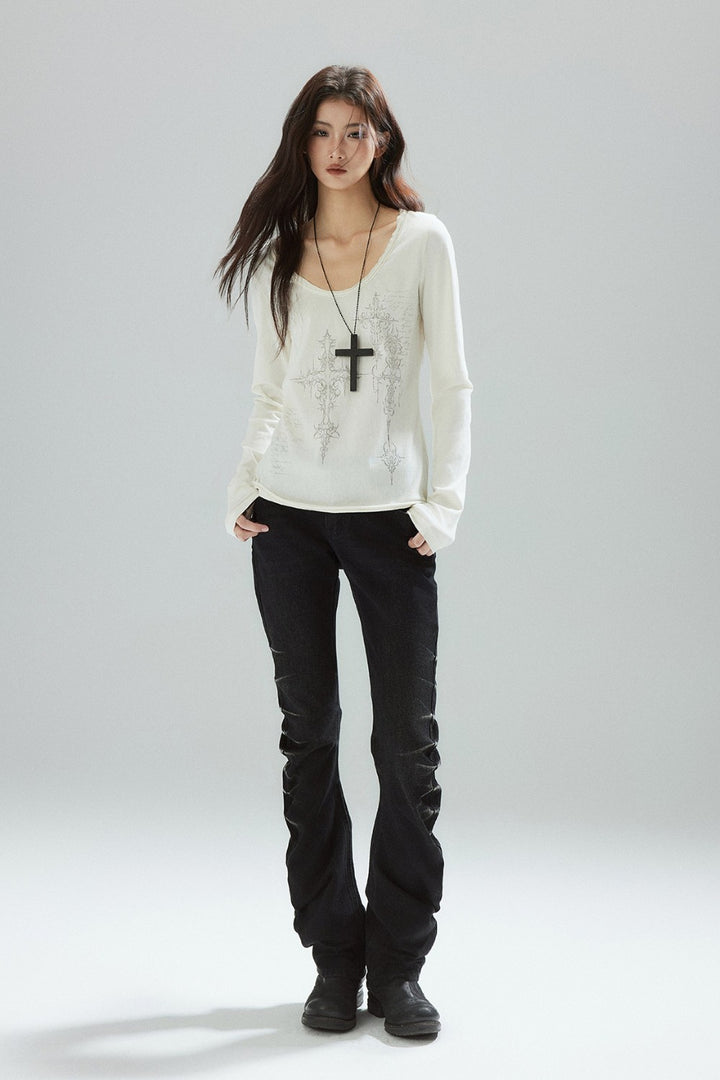 Vena Cross Print Shirt