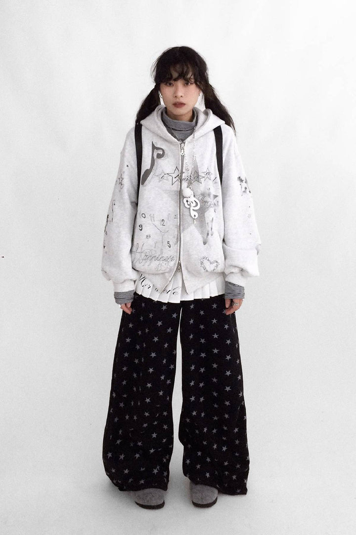 Fleece Lined Graphic Hoodie