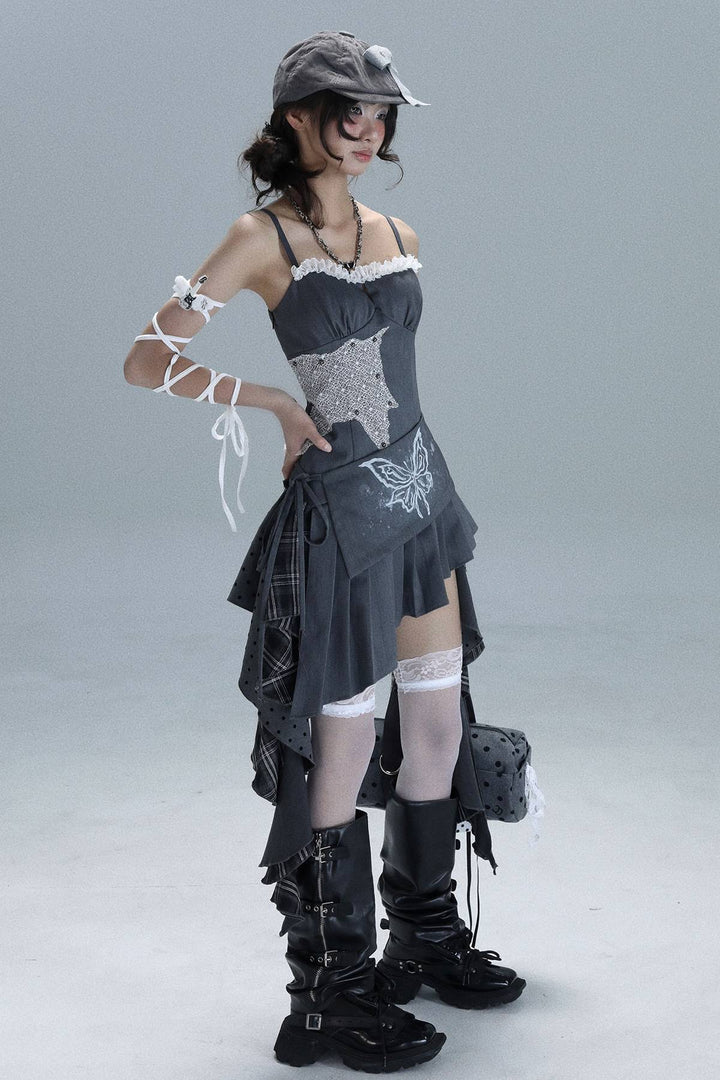 Faded Wings Mini Dress