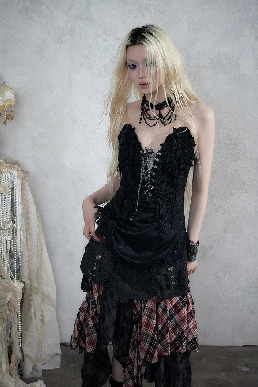 Wing Detail Corset Top