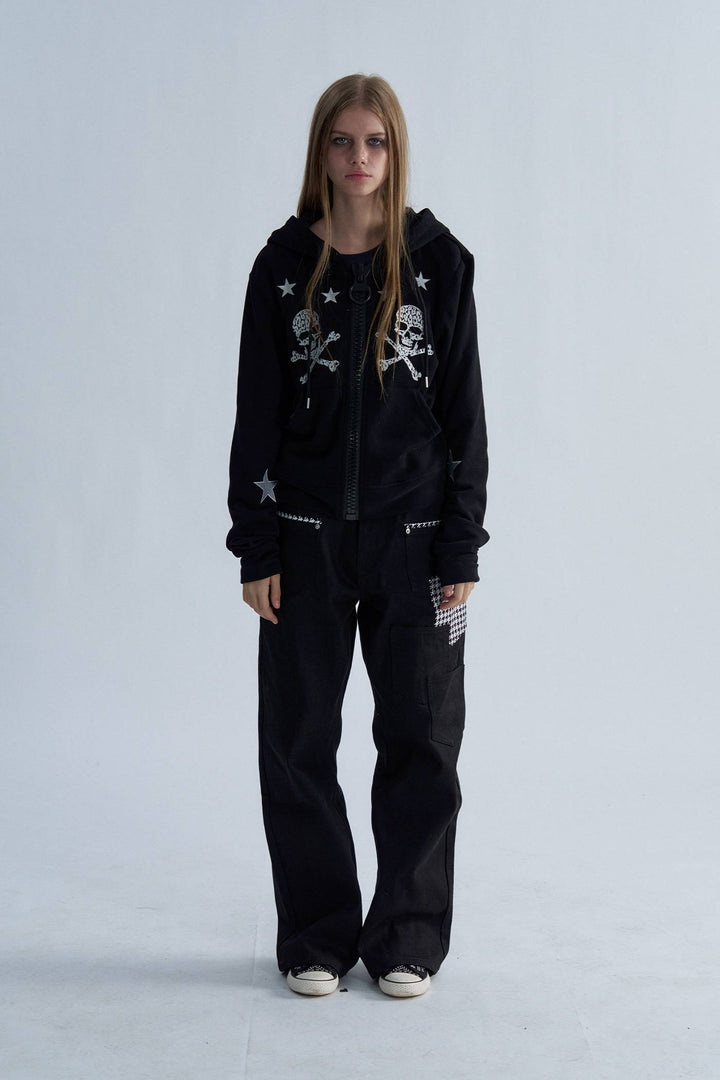 Deadstar Skull Zip Hoodie