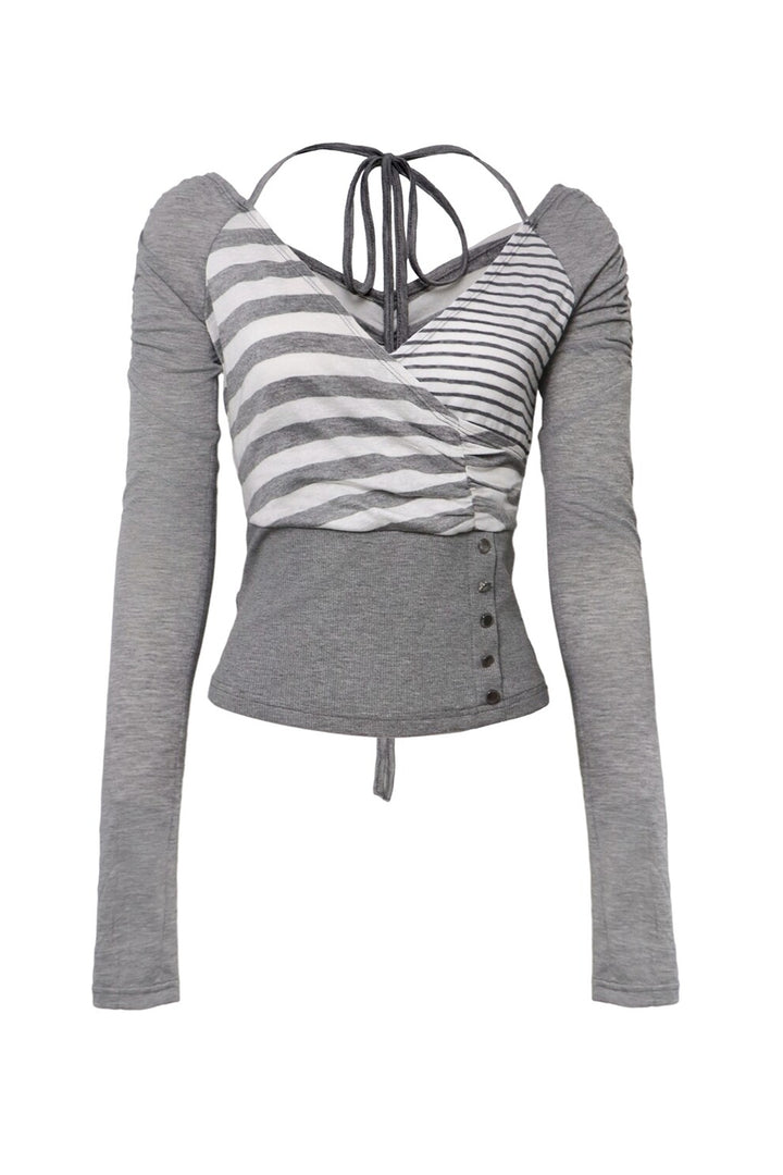 Sienna Striped Halter Shirt