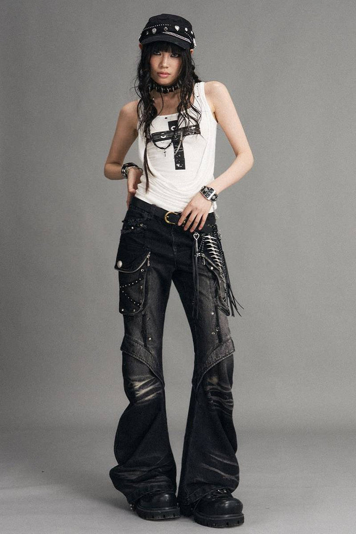Rivet Detail Tank Top