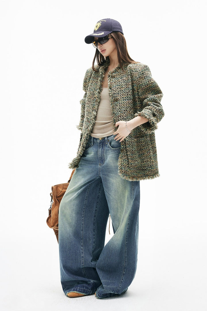 Sadie Washed Wide Jeans