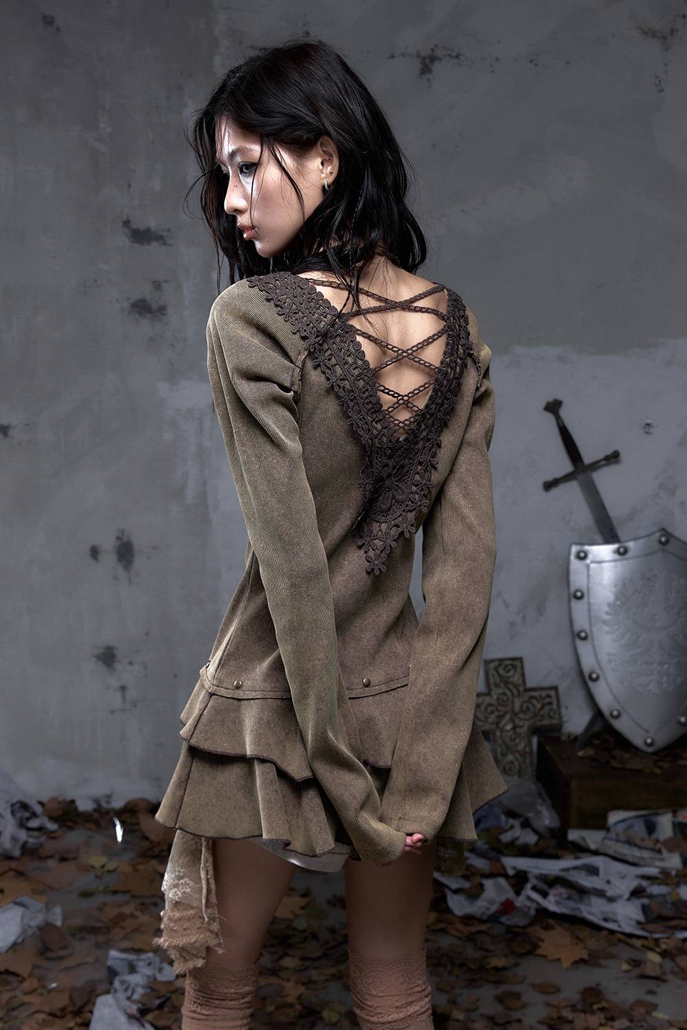 Lace Corset Mini Dress