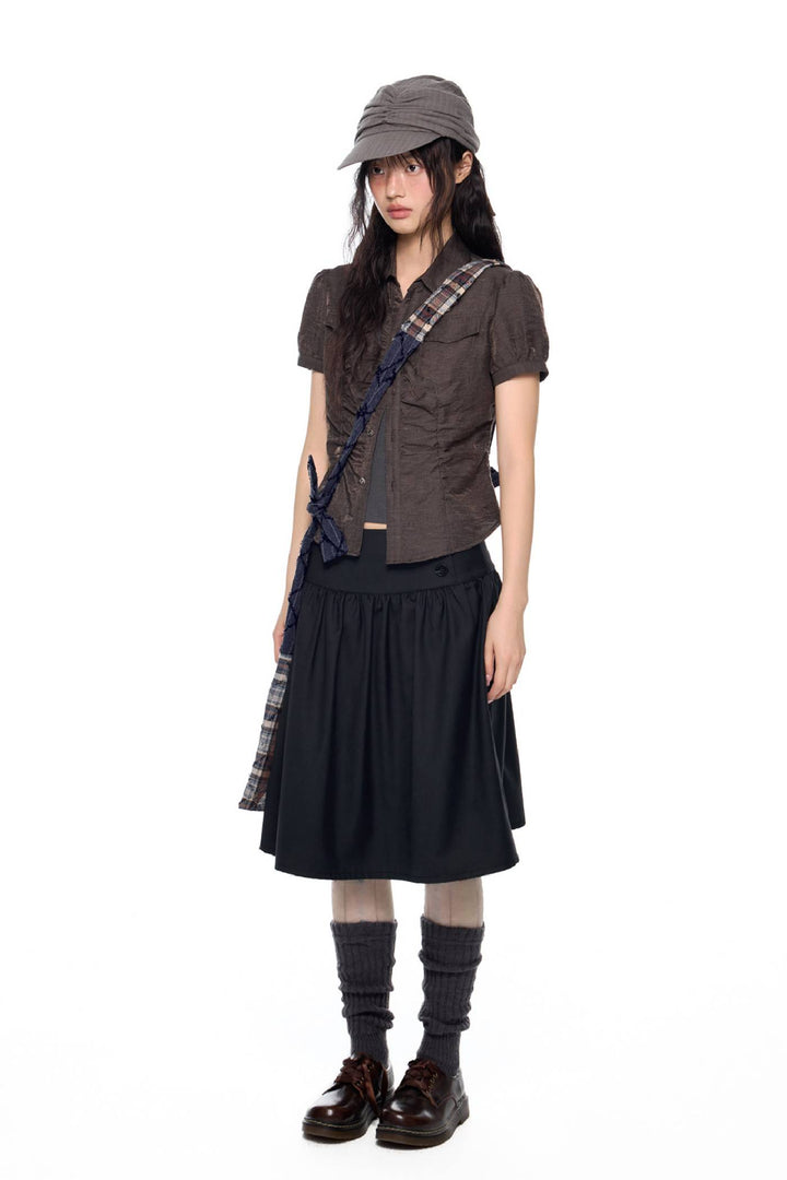 Flowy Panel Midi Skirt