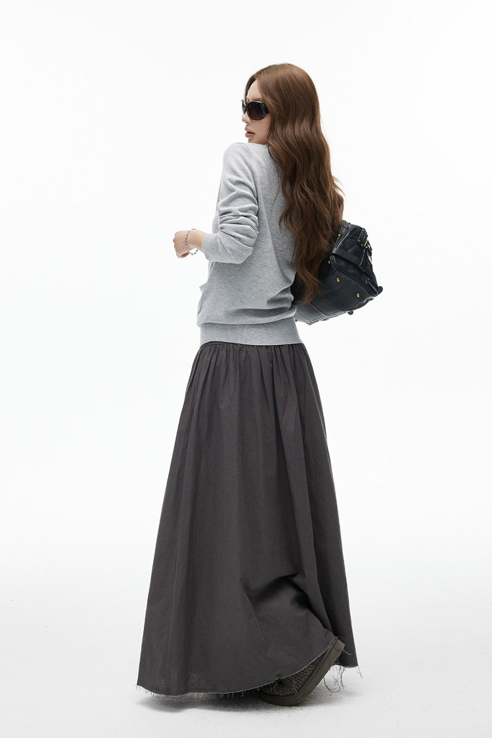 Linen Flow Maxi Skirt