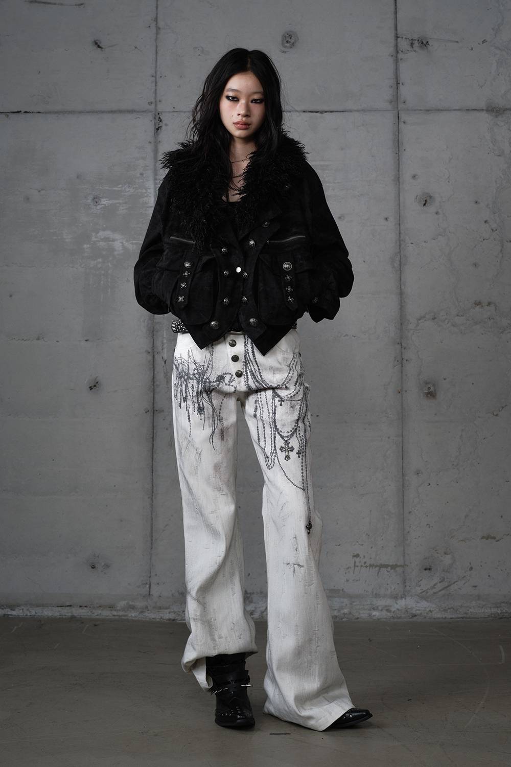 Grunge Chain Wide-Legs