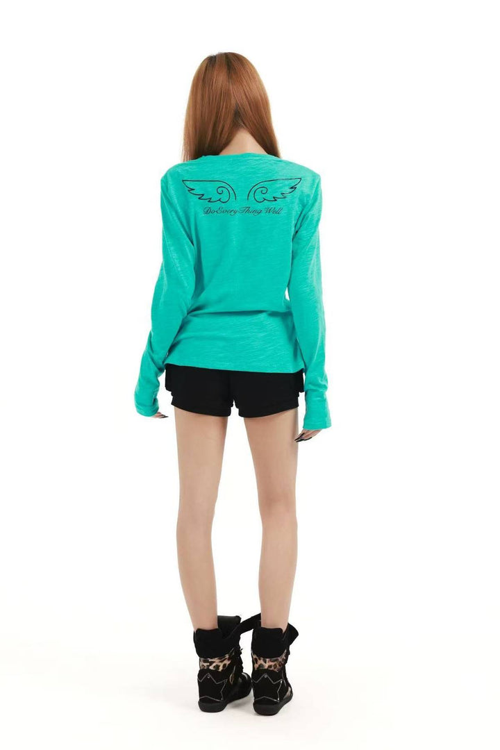 Angel Graphic Longsleeve Top