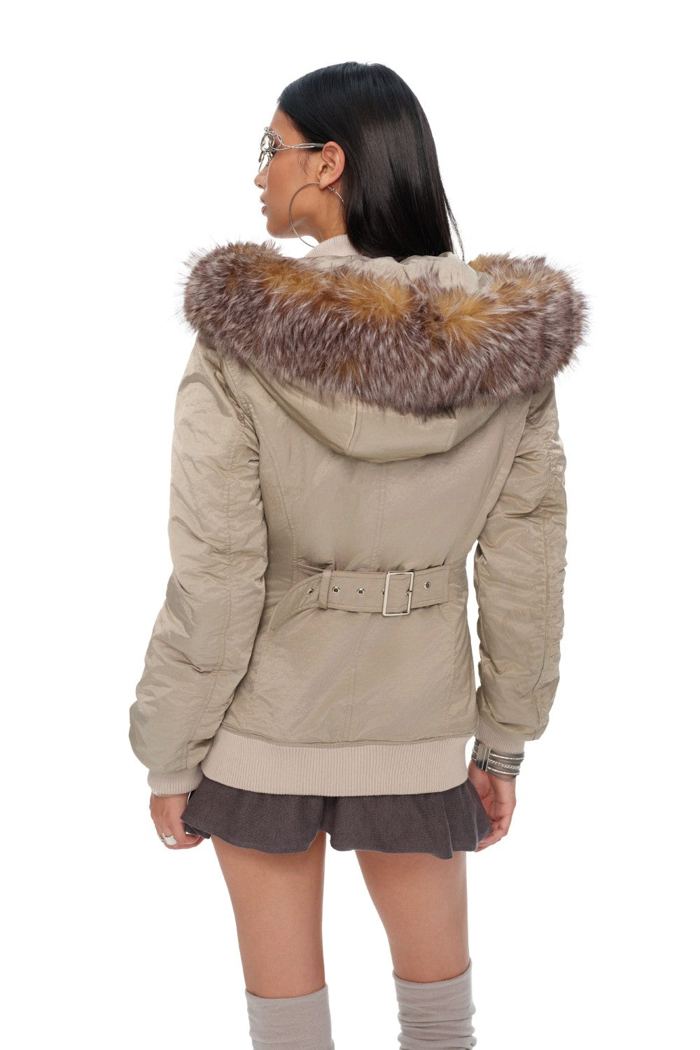 Giselle Ruched Bomber Jacket