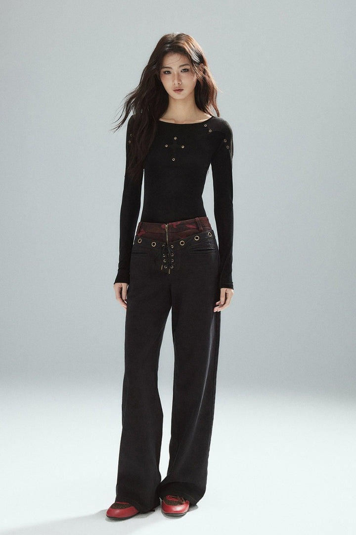 Zora Double Waist Jeans