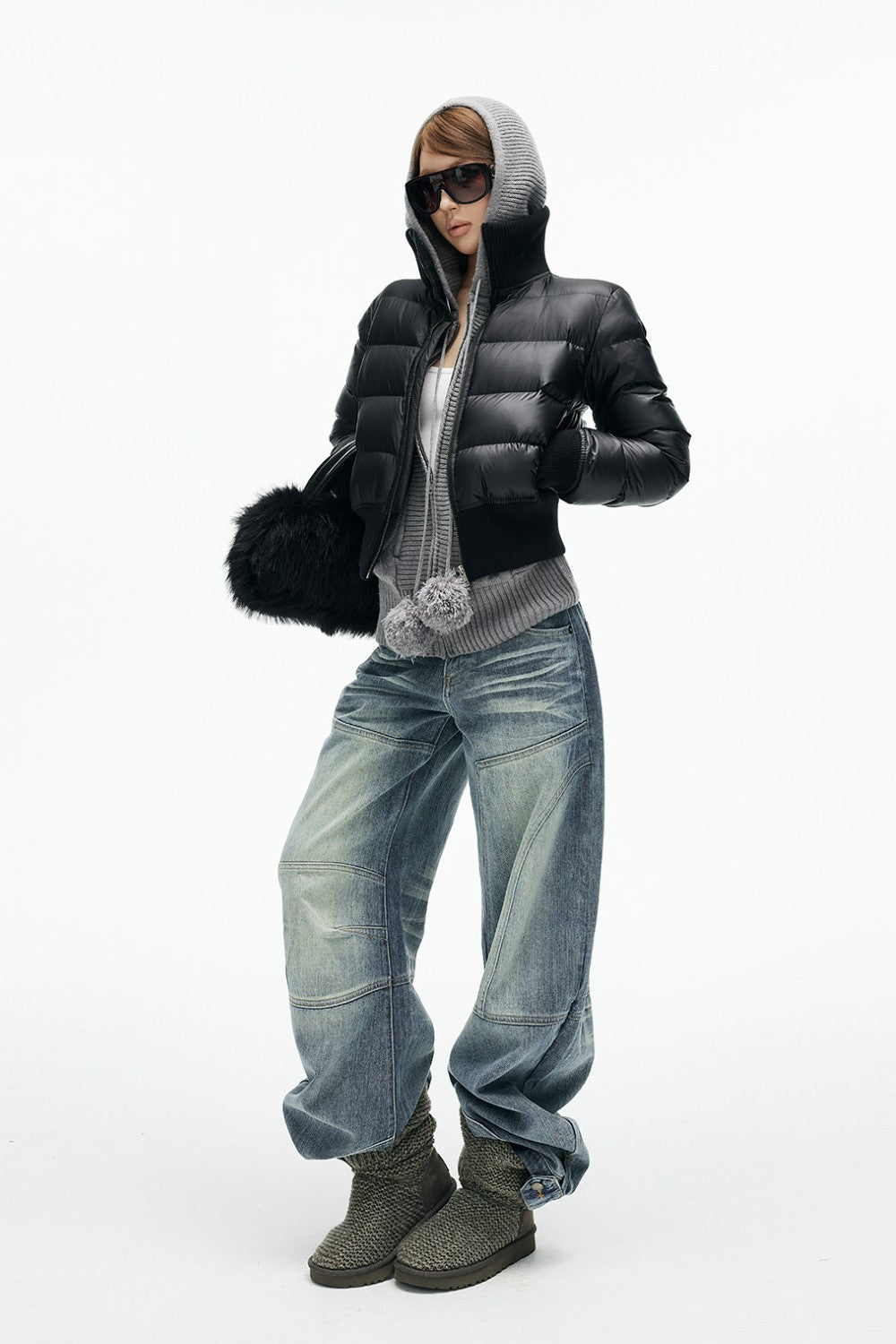 Mona Curved Panel Jeans