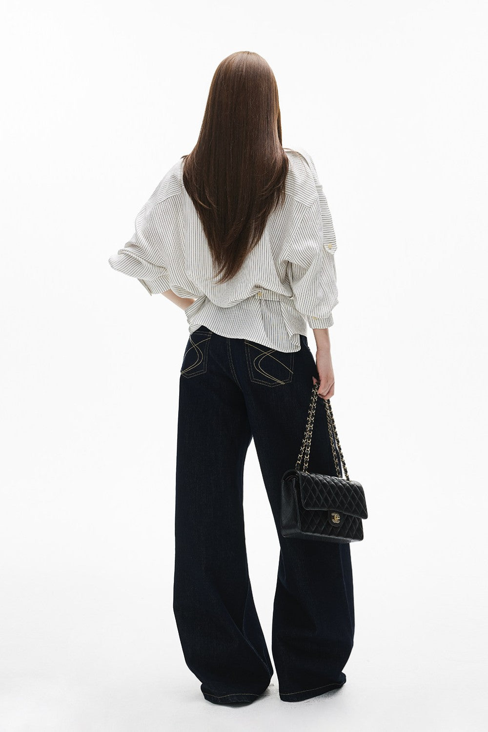 Anna Linen Stripe Blouse