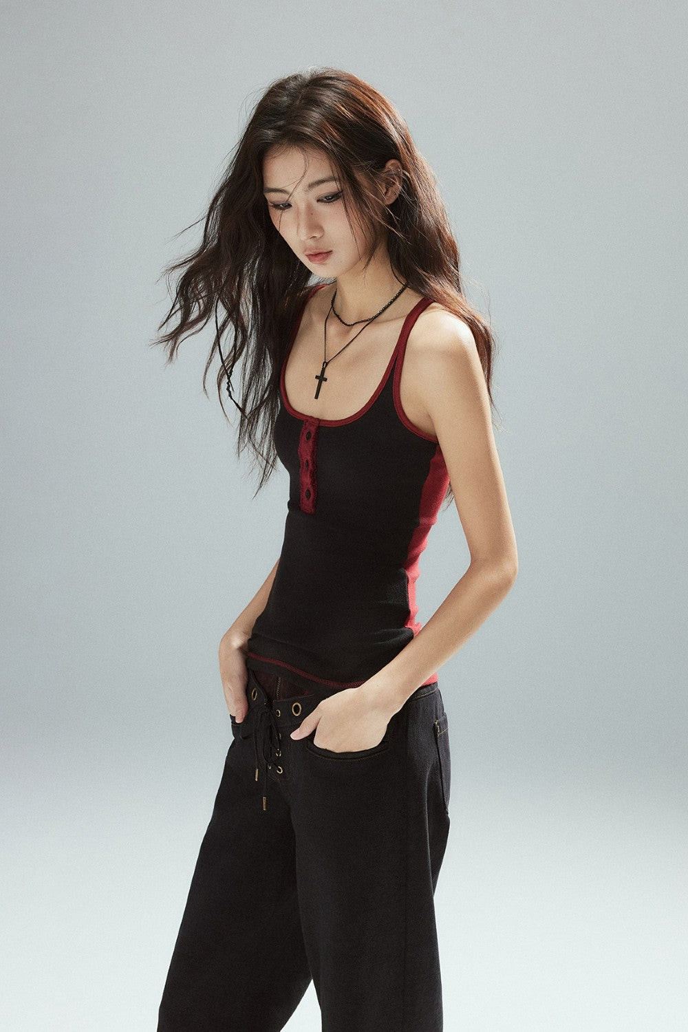 Henley Slim Tank Top