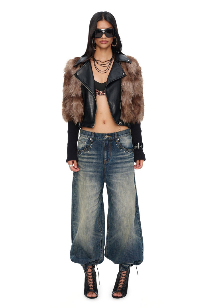 Bianca Foxy Moto Jacket