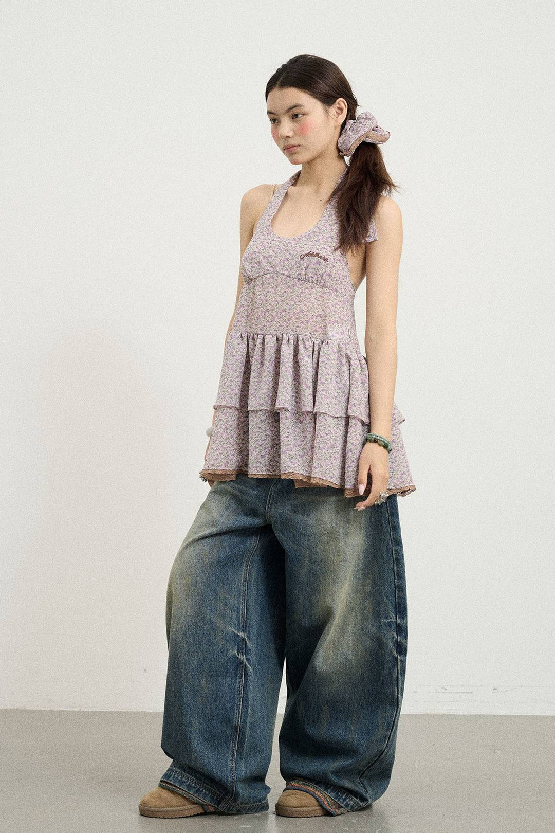 Blush Layer Halter Top