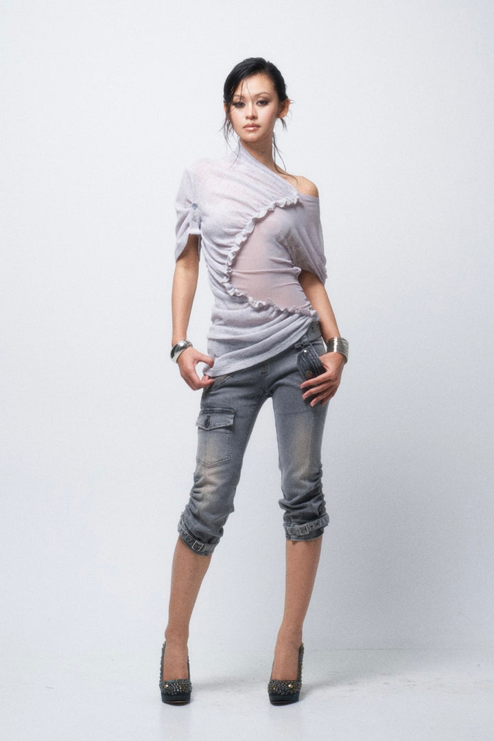 Elowen Asymmetric Ruched Top