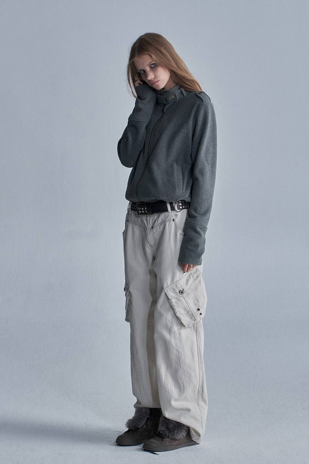 Asymmetric Fleece Jacket