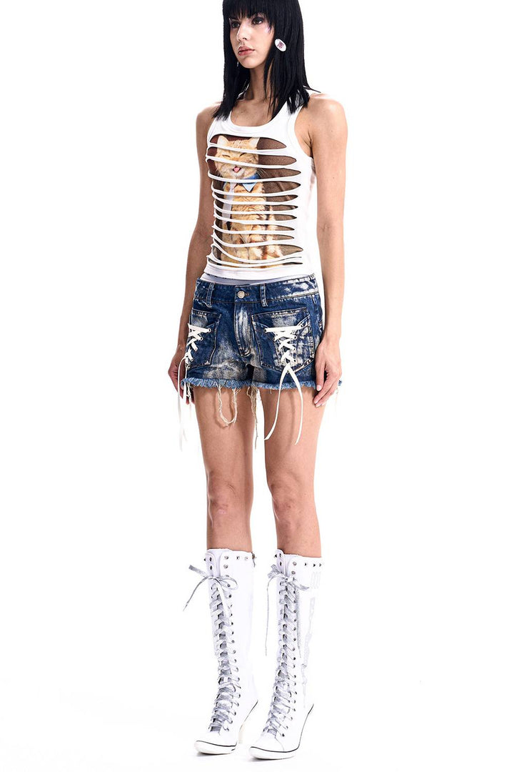 Kitty Cut-Out Tank
