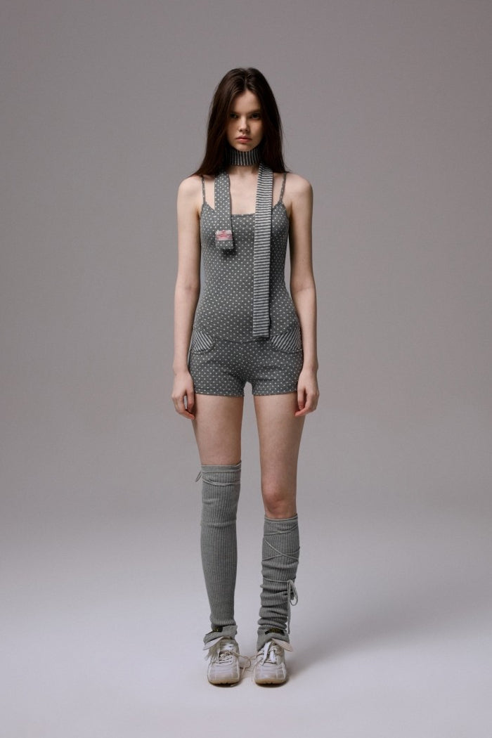 Reversible Polka Stripe Scarf