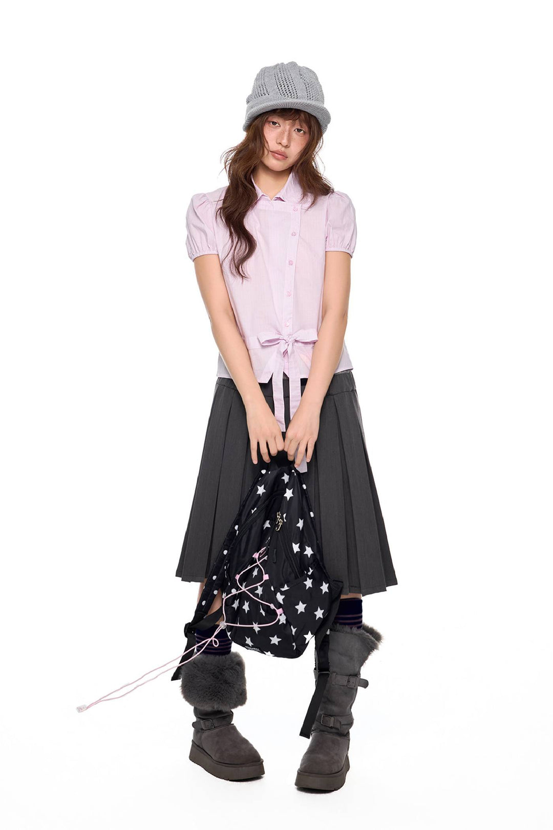 Striped Puff Sleeve Blouse