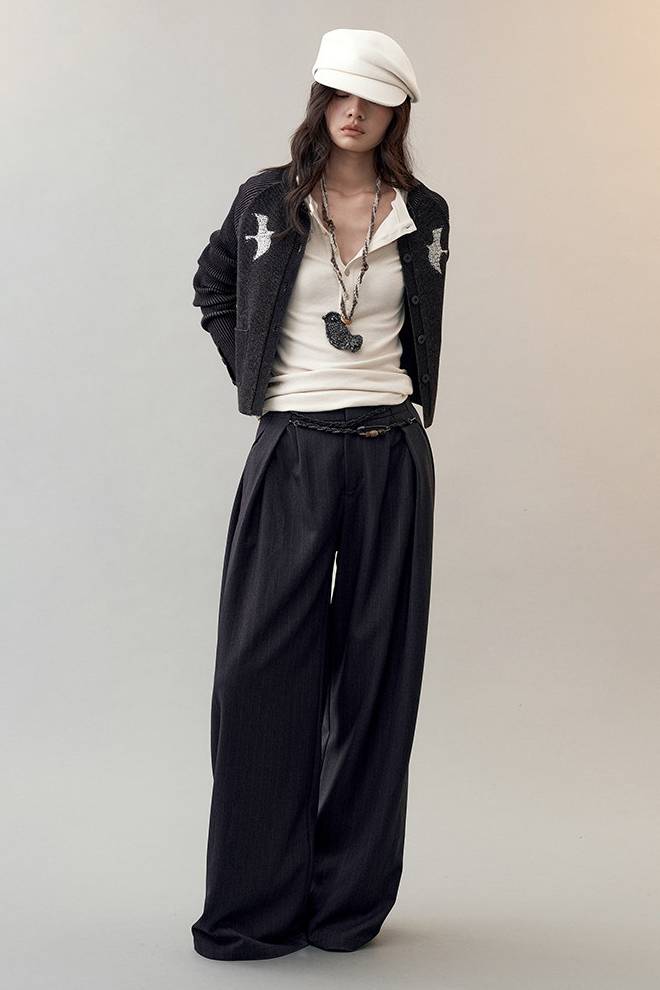 Celestial Embroidery Henley Top