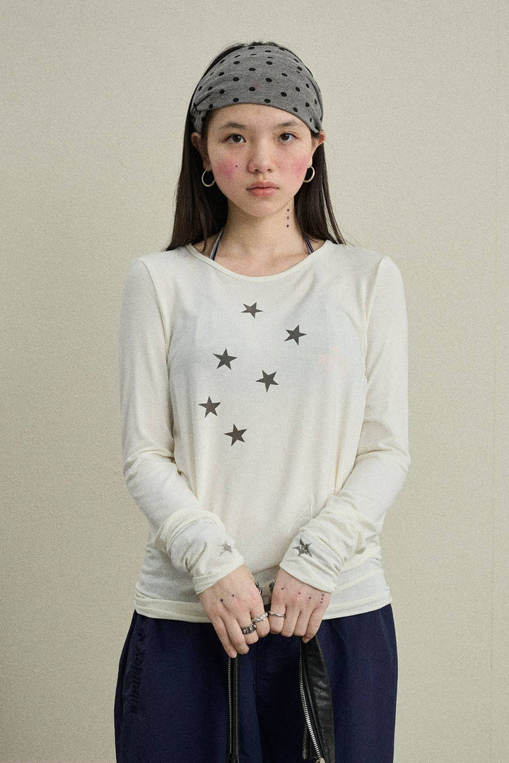 Star Line Long Sleeve Top