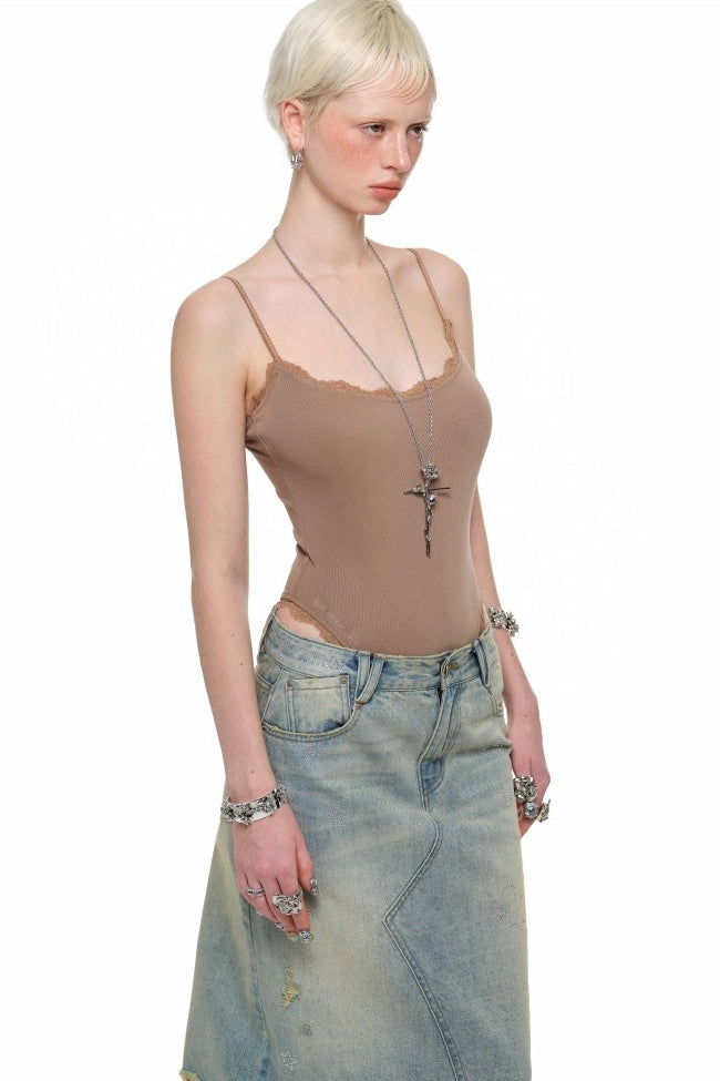 Cami Lace Trim Bodysuit