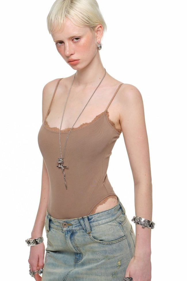 Cami Lace Trim Bodysuit