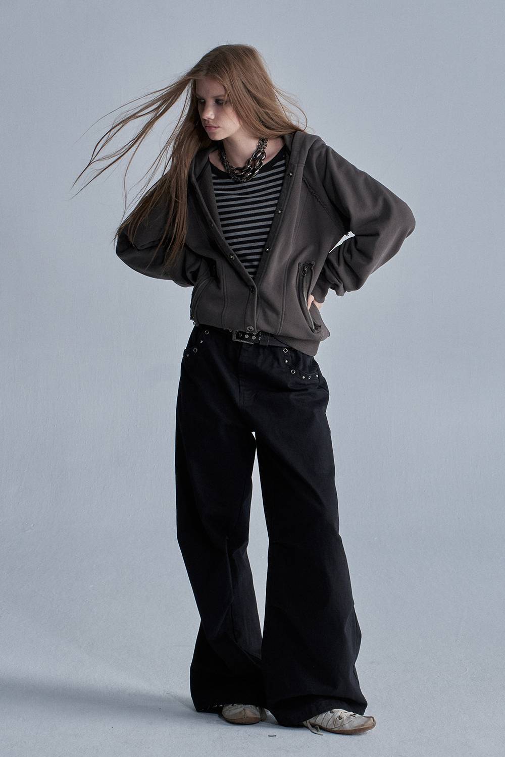 Studded Wide Leg Pants