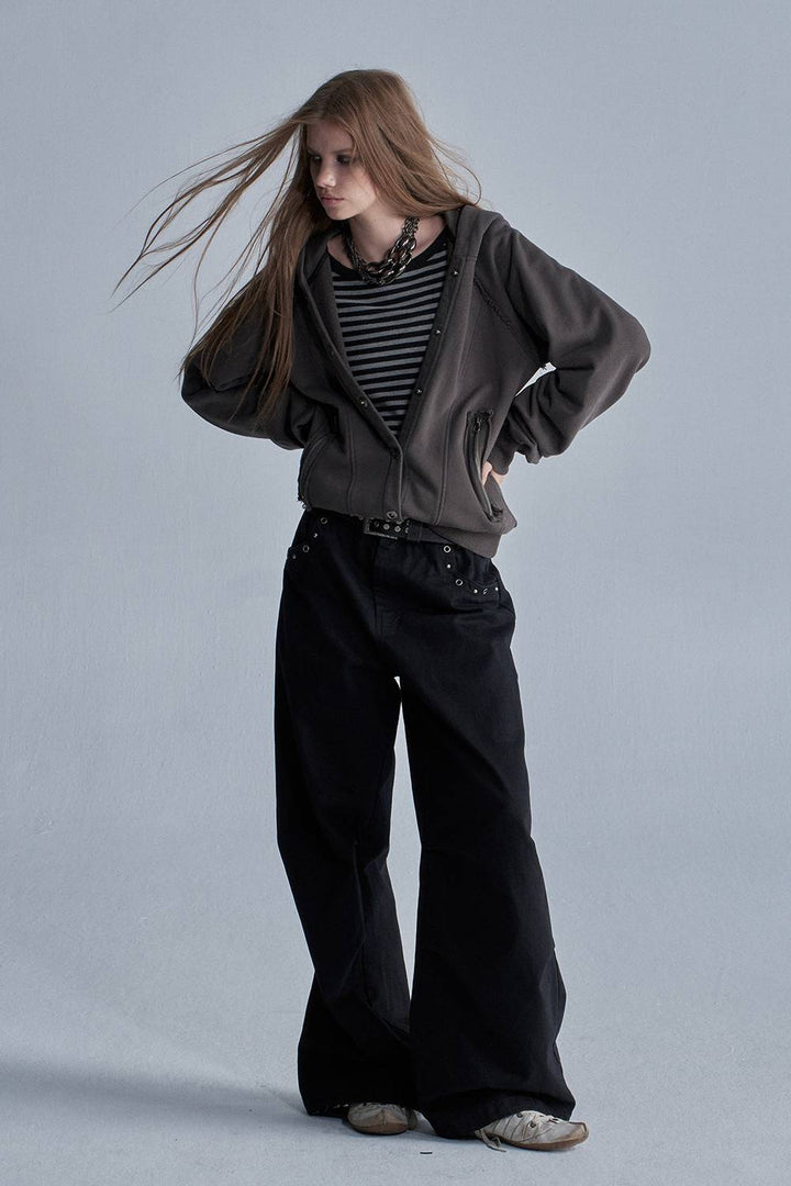 Studded Wide Leg Pants