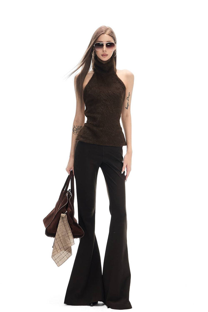Faux Fur Halter Top