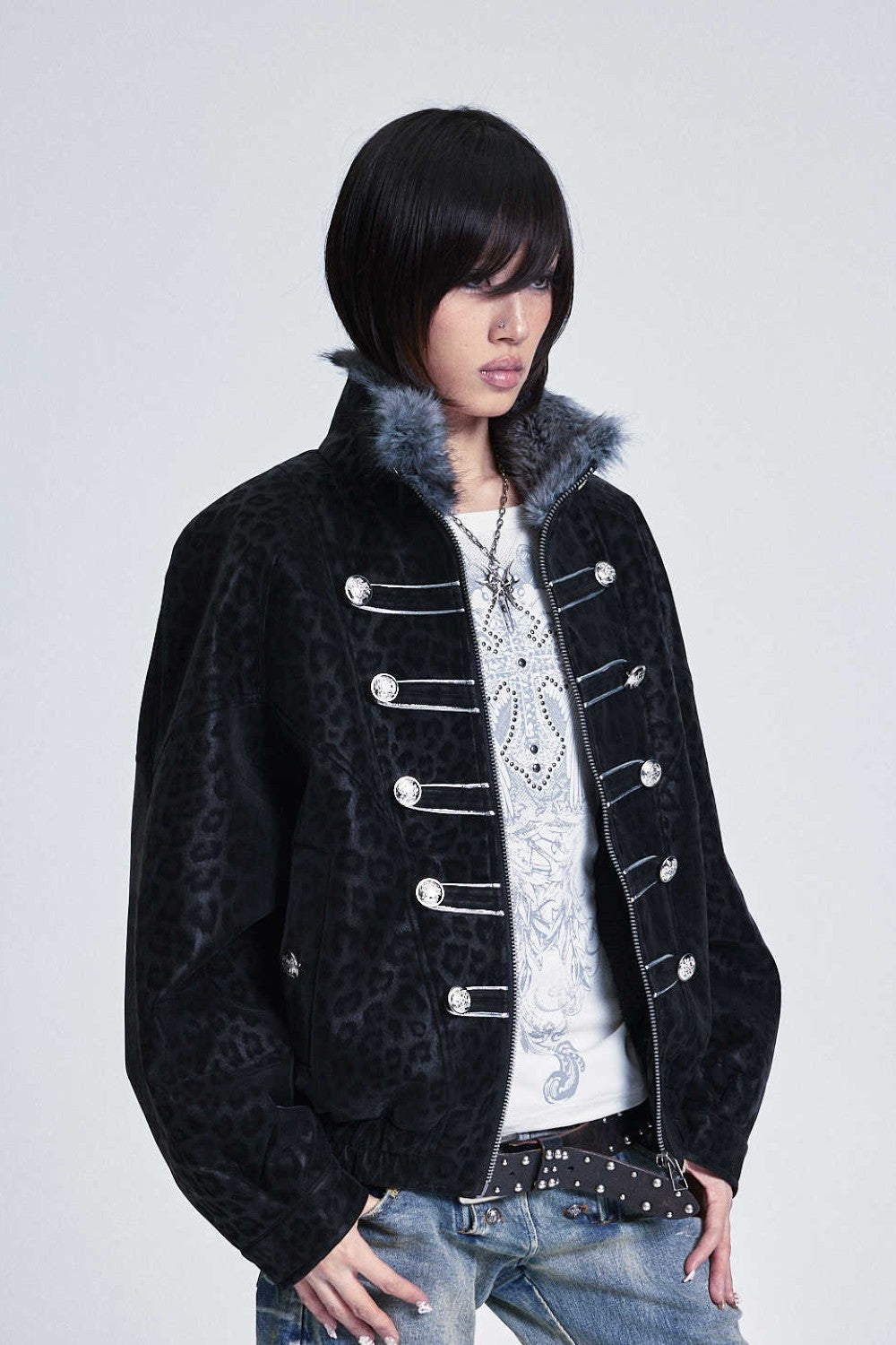 Leopard Royal Cross Jacket