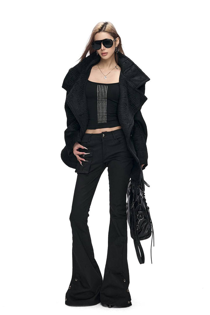 Sculpted Stand Collar Jacket