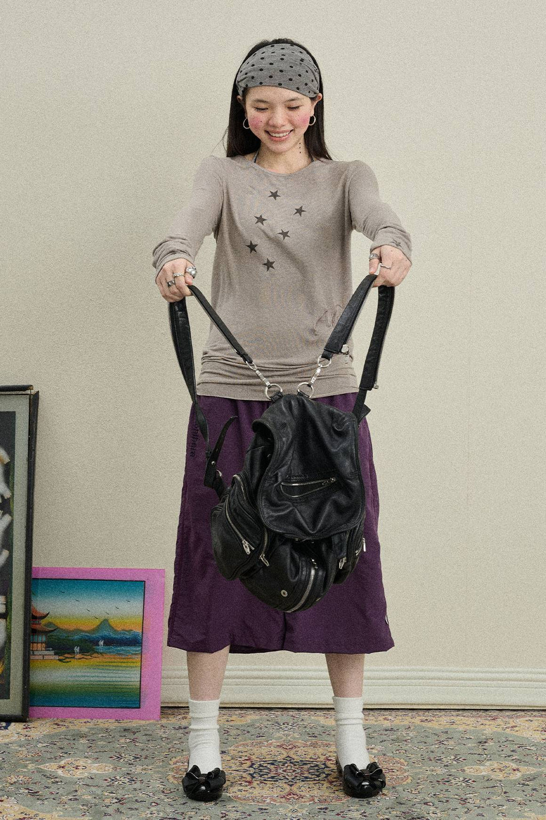 Star Line Long Sleeve Top