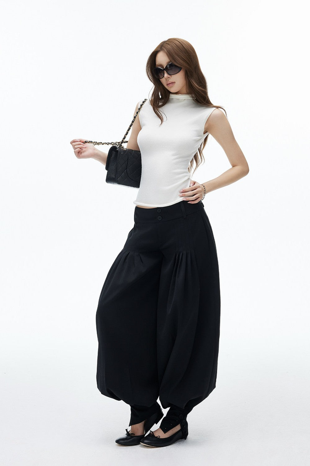 Arlo Pleated Lantern Pants