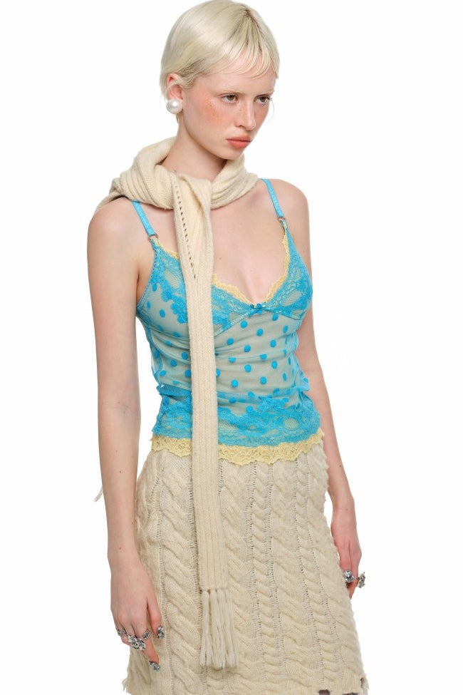 Layered Polka Lace Cami