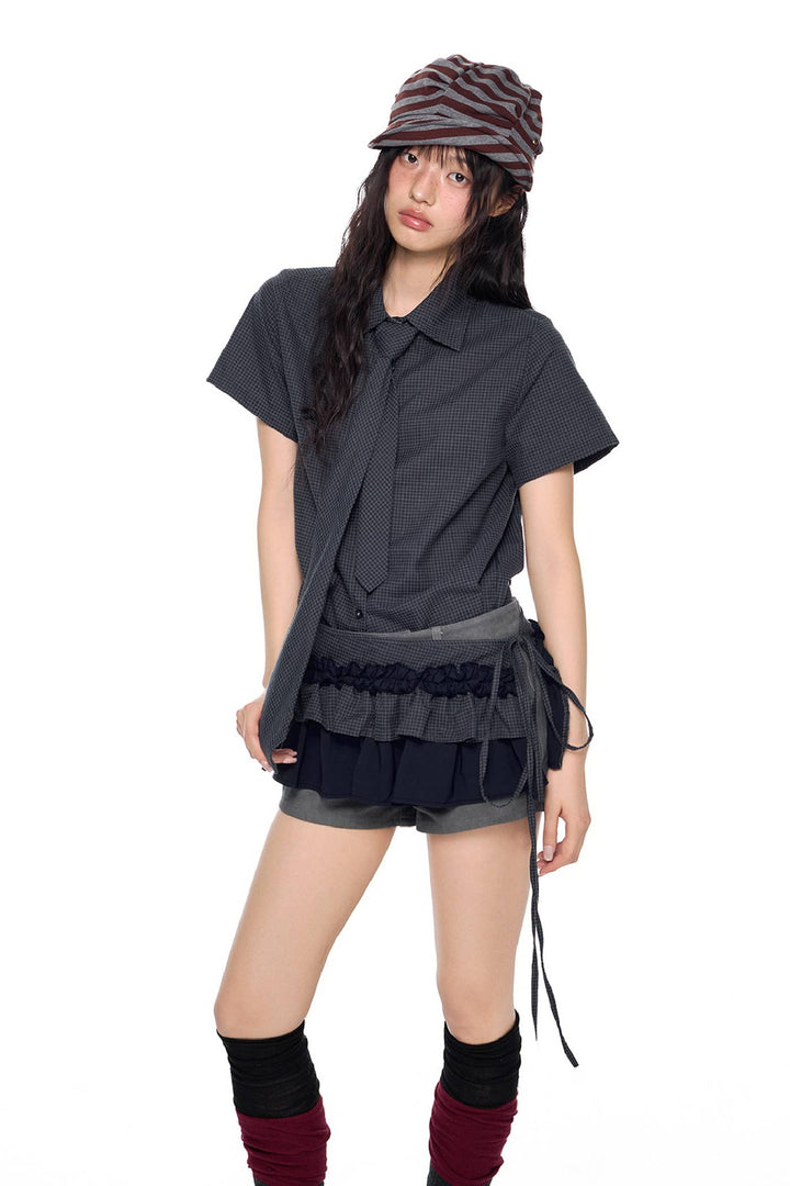 Short Sleeve Check Shirt