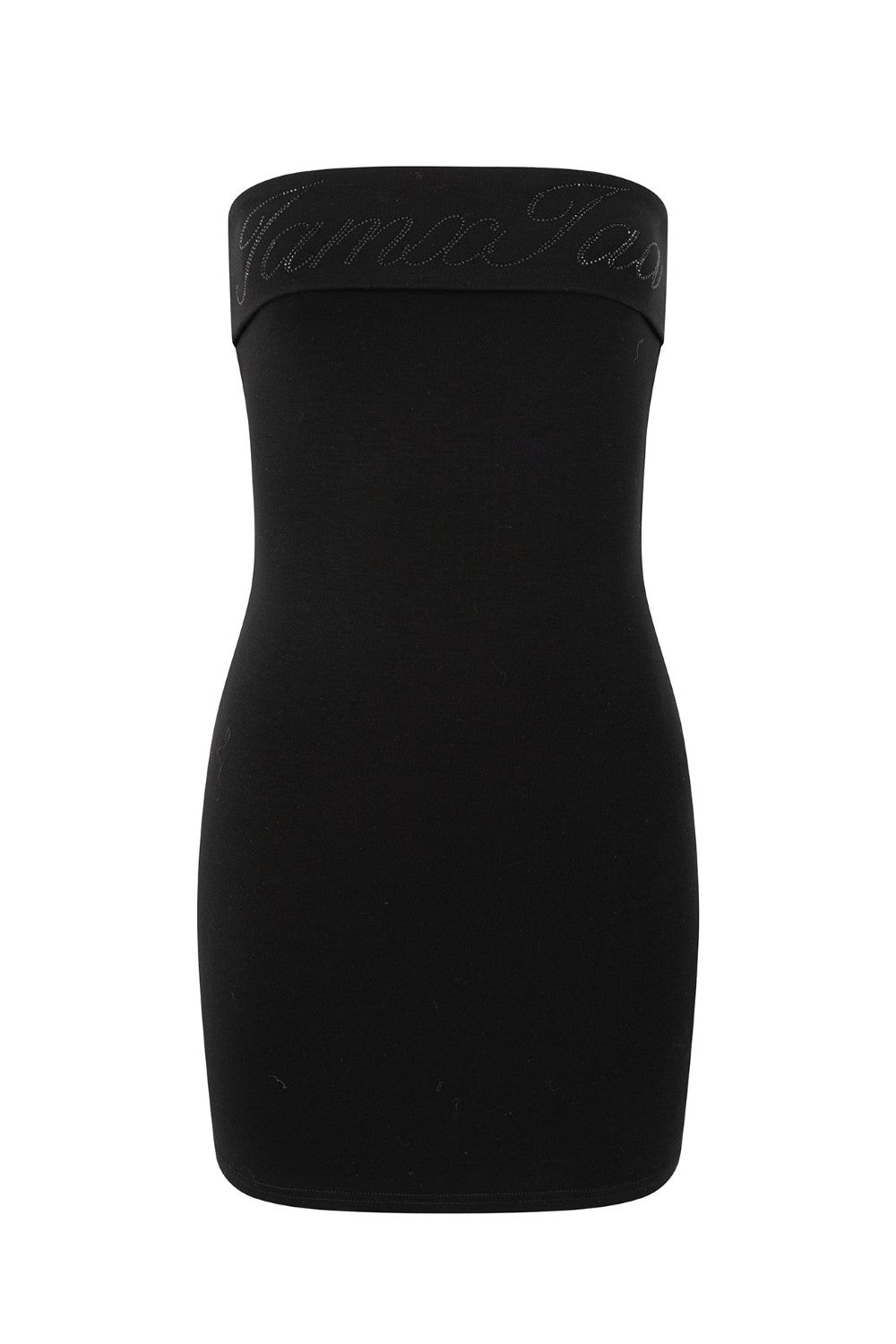 Rhinestone Bandeau Mini Dress